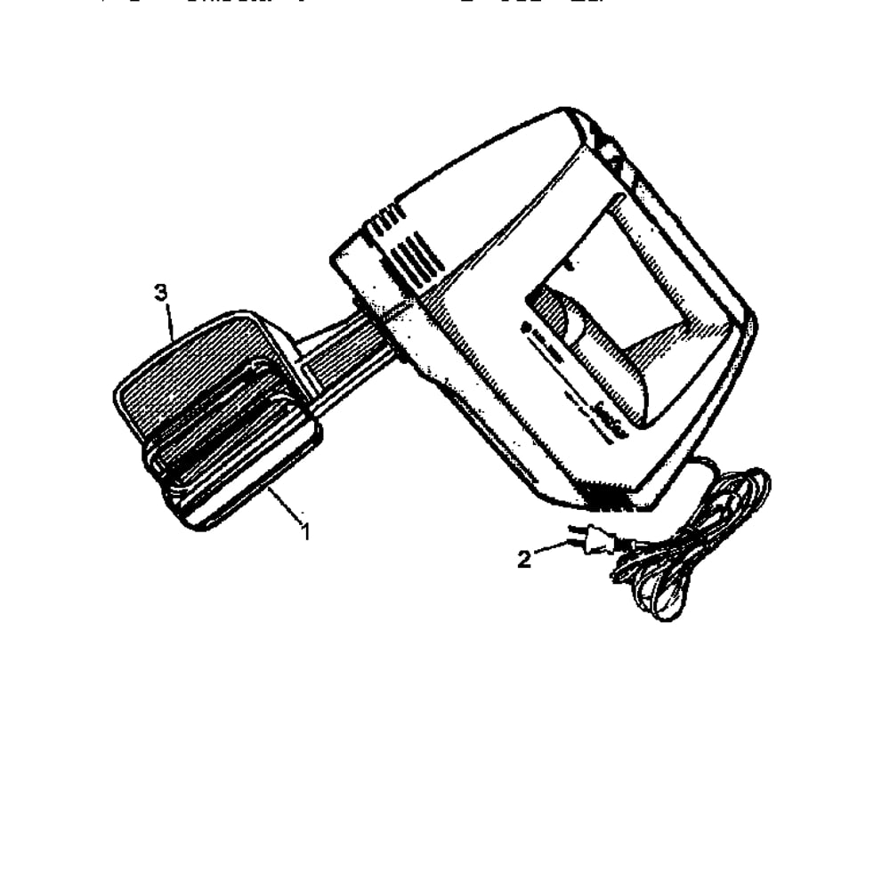 Replacement Parts Diagram and Parts List for MX40TYPE1  Black and Decker Mixer